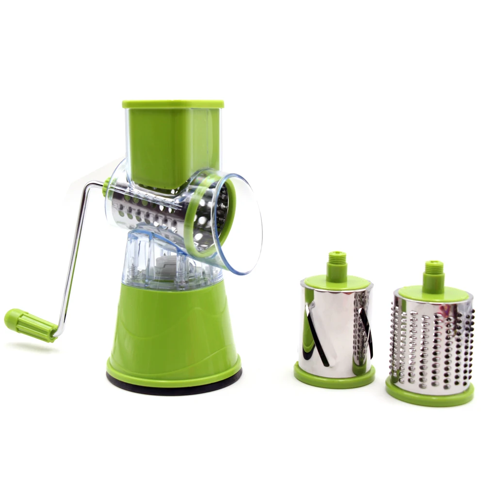 Дешево LIHUACHEN ручная овощерезка Многофункциональный Круглый мандолиновый слайсер терка для картофеля и сыра кухонные аксессуары инструменты