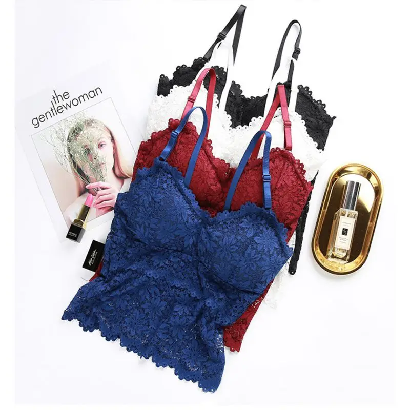 2018 Women Sexy Sling Lace Camisoles Fashion Comfortable V-neck Strapless Camisole Slim Solid Color Spaghetti Strap Vest 2018 Women Sexy Sling Lace Camisoles Fashion Comfortable V-neck Strapless Camisole Slim Solid Color Spaghetti Strap Vest