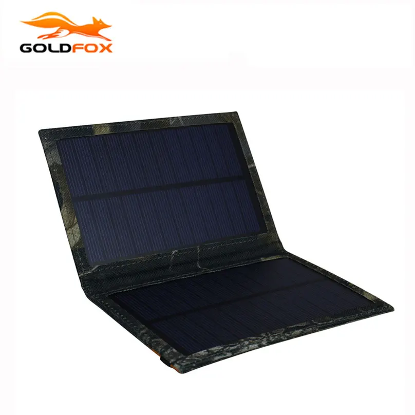 

New Solar Panel USB Output 3W Portable Foldable Power Bank Solar Charger for Smartphone Mobile PowerBank for iphone 6s 6 7 8 x