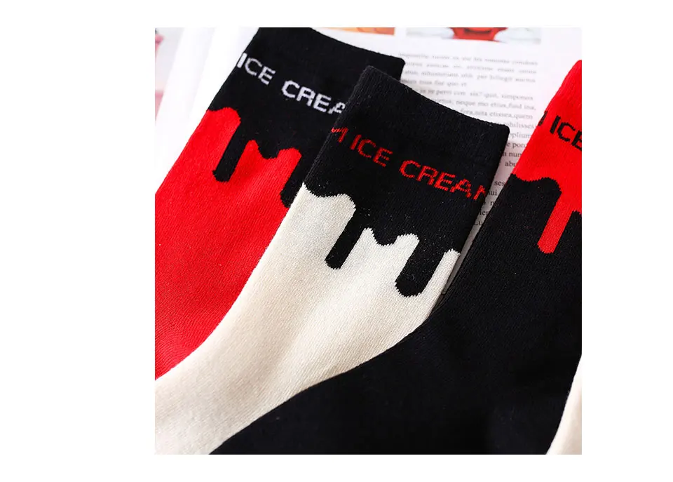 2019 Hot new products Harajuku Spring and Autumn College Wind Women`s Socks Cotton Sports Street Ladies Casual Simple Tube Socks (6)