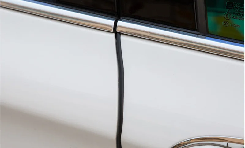 Автомобильный Стайлинг 5 м Автомобильная дверная кромка защита Полоса для крепления внутренней отделки резиновые анти царапины дверные молдинги боковой протектор виниловая пленка для автомобиля
