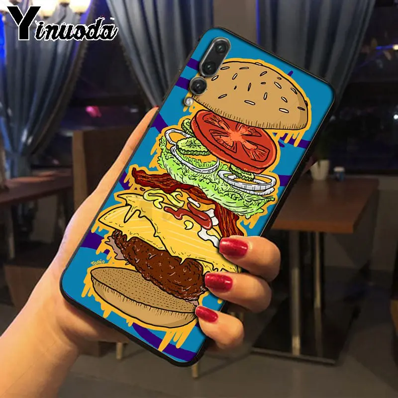 Cute food french fries burger pizza
