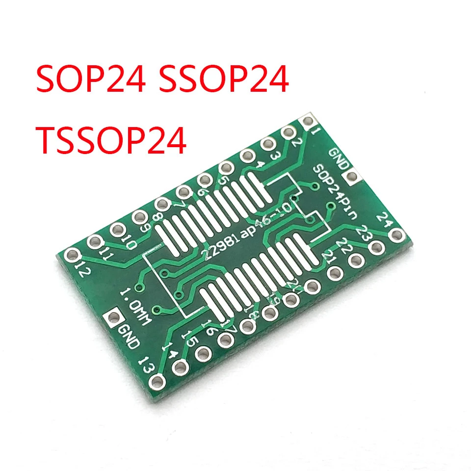 

SOP24 adapter board SSOP24 patch to DIP DIP 1.0mm pitch adapter board
