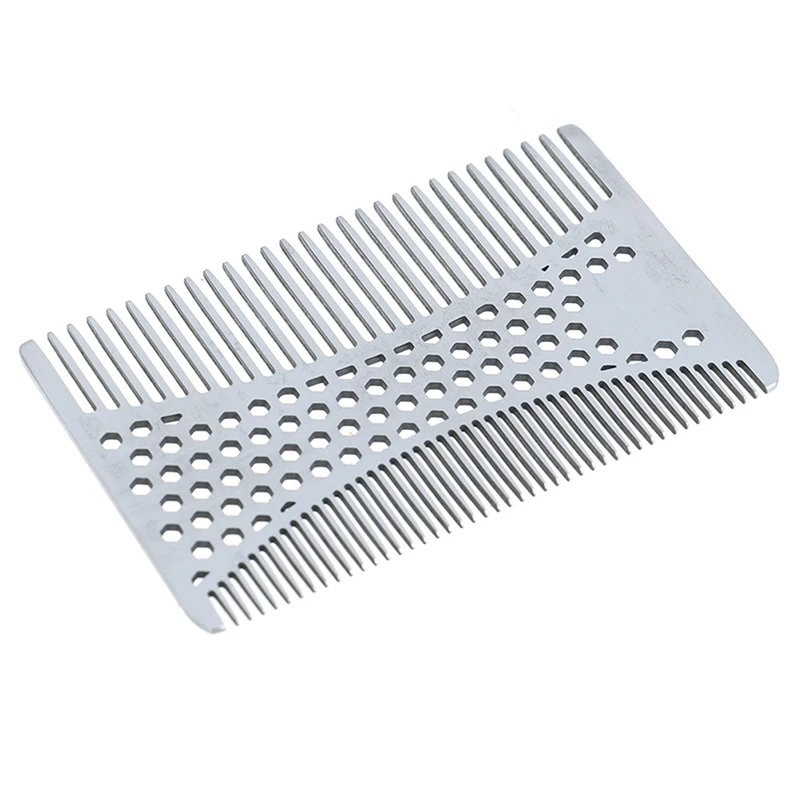 NEW 1pc Stainless Steel Beard Comb Men