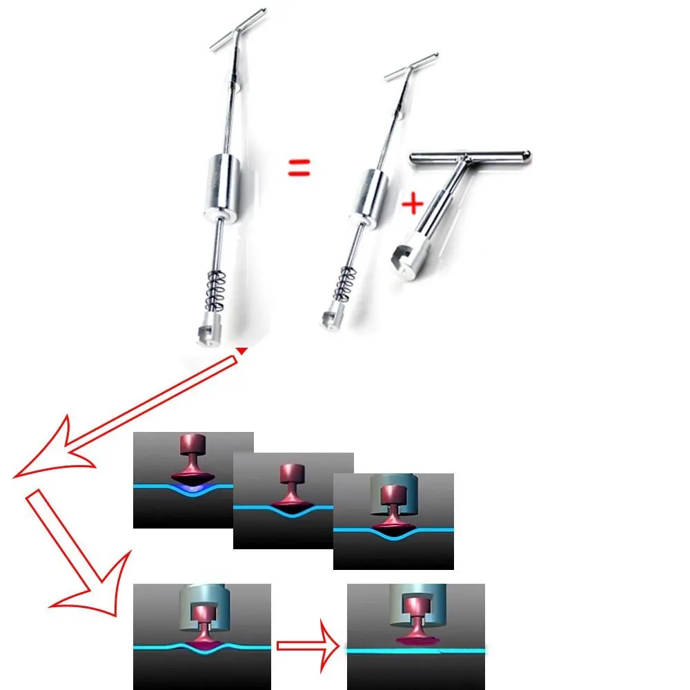 2 в один слайд Молотки вмятина съемника комплект + Новые мост съемник PDR Paintless Дент Удаление Инструменты + 24 PDR вкладки + Бесплатная доставка +