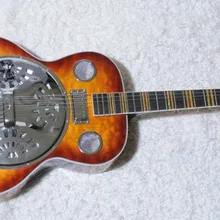 Винтаж Sunburst Hofner резонатор для Добро пожаловать сталь гитара хромированная фурнитура и привязка мини хамбакер прямо с завода