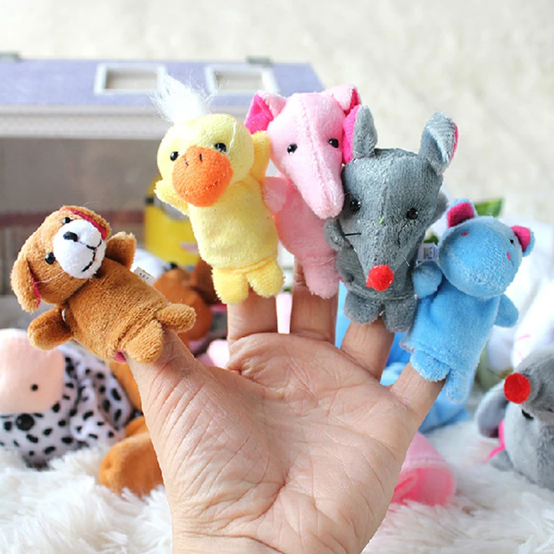 10 шт. мини плюшевый набивной палец животного kawaii Панда Кролик игрушка