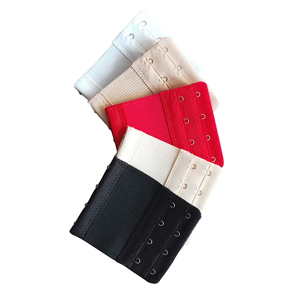 5Pcs/lot Women Bra Hook Extenders 4 Hook 2 Rows Elastic Adjustable Bra