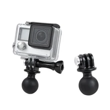 360 Degree Rotation Flexible Mini Mount Tripod Ball Head Adapter For GoPro Hero 2 3 3+ 4 Action Camera Tripod Mount Base Holder toz 360 degree rotation handle bar bike 3 way adjustable holder set for gopro hero 4 3 3 2 1