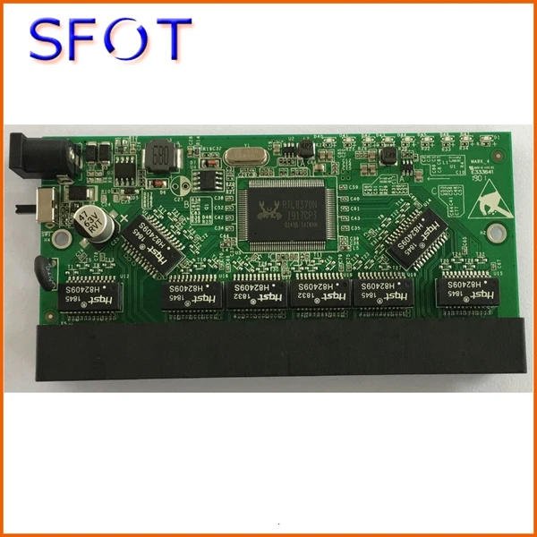 8 портов 10/100/1000M обратное poe Питание smart switch не управляемый с кнопкой вкл/выкл