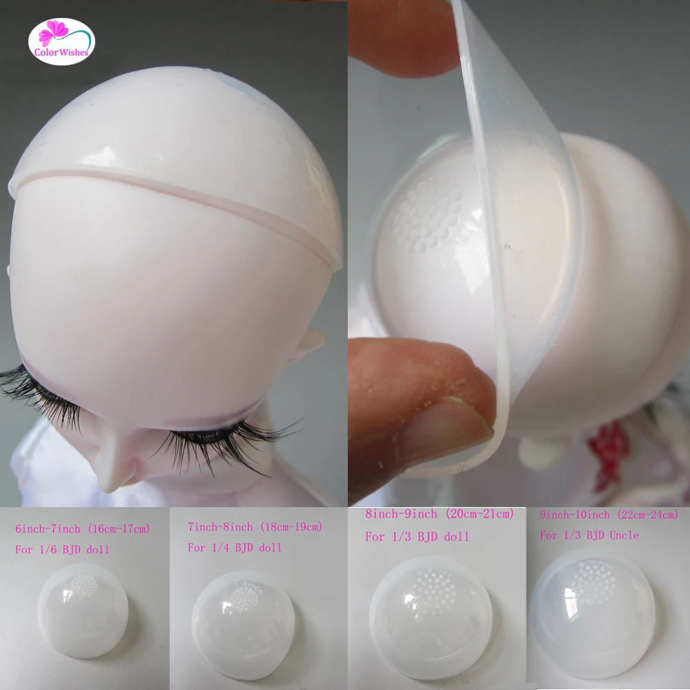 font b Doll b font font b accessories b font Head Clear Silicone Wig Cap