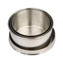 Складная чашка для путешествий из нержавеющей стали телескопическая складная кольцо для ключей из нержавеющей стали стеклянная посуда оборудование