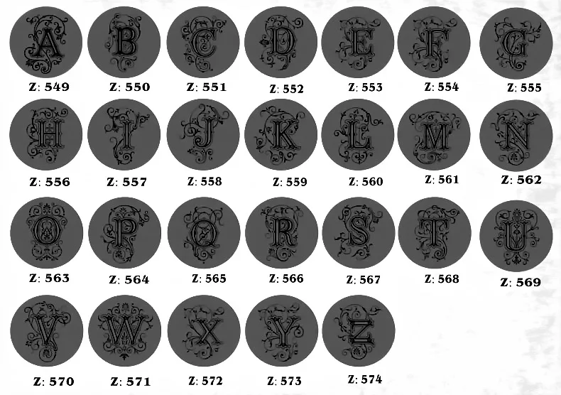Letter stamp 1-12