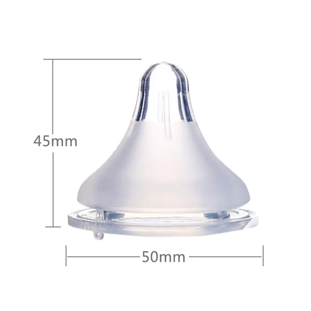 

Baby Newborns Soft Safety Liquid Silicone Pacifier Wide Caliber Frosted Surface Thicken Silicone Nipple