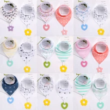 Новая модная детская бандана Слюнявчики и игрушки для прорезывания зубов, изготовленные из органического хлопка, супер впитывающие и мягкие Слюнявчики унисекс для новорожденных