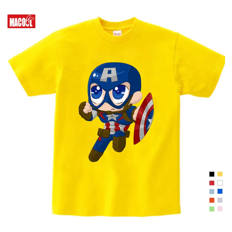 Selling Summer New Captain America Cartoon Print Tee Tops For Boy Girls Clothing Captain America Funny lovely Kids T Shirt Selling Summer New Captain America Cartoon Print Tee Tops For Boy Girls Clothing Captain America Funny lovely Kids T Shirt