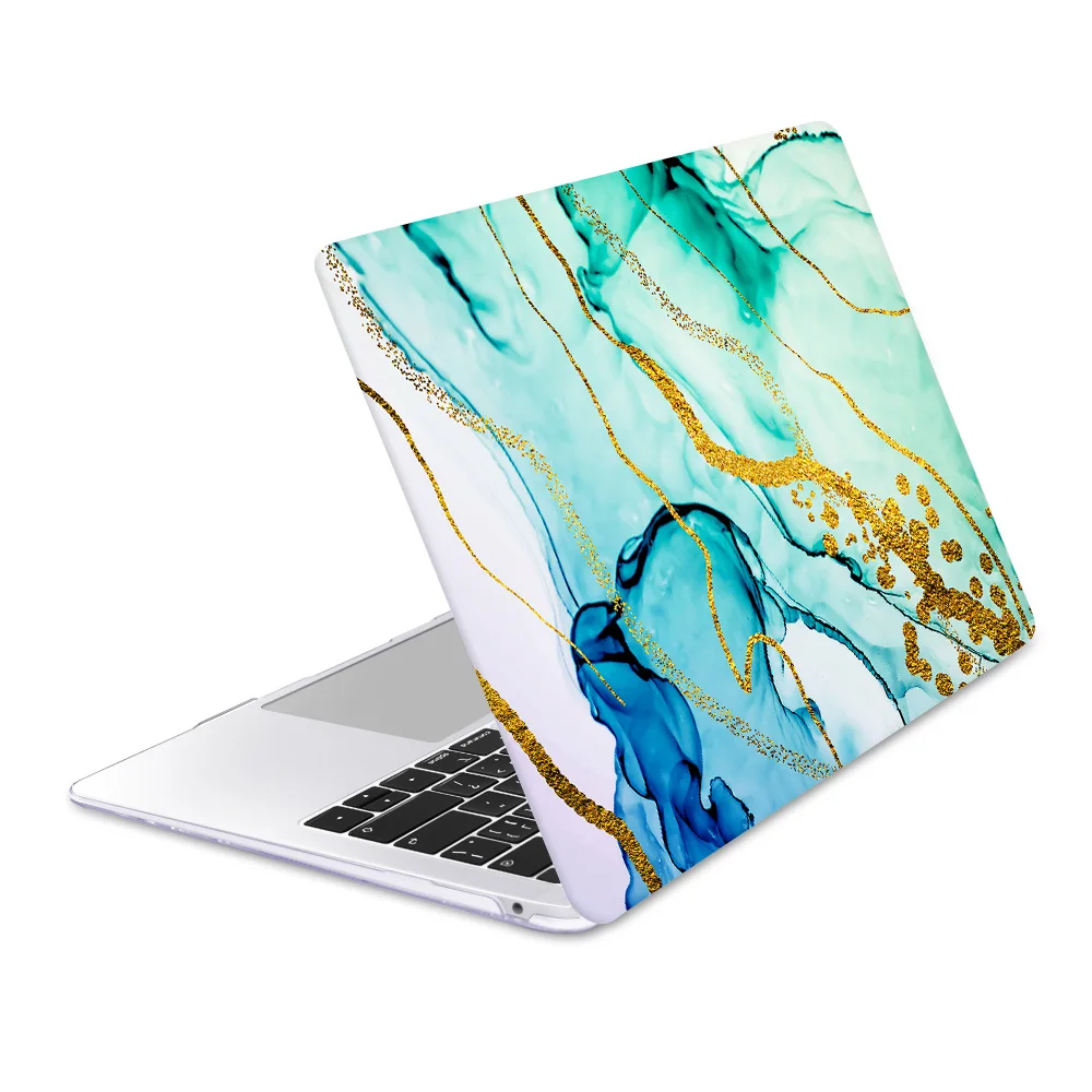 Чехол для ноутбука Apple MacBook Air 11 13 Pro retina 12 13 15 для Mac book Pro 13,3 15,4 Touch bar мраморный пластиковый жесткий чехол