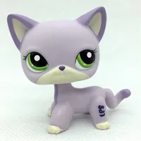 Новый LPS Pet Shop редкая фигура желтый черный красный короткошерстная кошка коллекция классические животные Кошка Косплей действие детский подарок