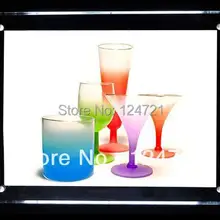 Рекламный акриловый светодиодный лайтбокс, светодиодный светильник рекламный дисплей 3 шт./партия