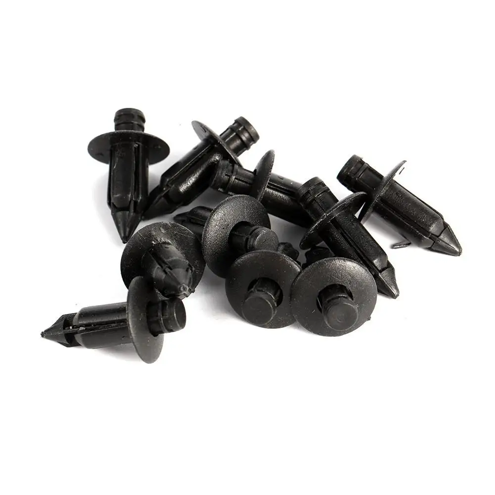 

10 Pcs Auto Fastener Clip Black Plastic Rivets Style Body Trim Panel Retainer Clips for Toyota Lexus Defender Plastic Rivets