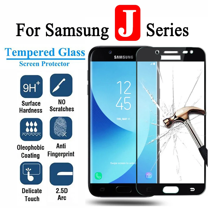 Защитное стекло для samsung galaxy j5 j7 j3 2017 экранный протектор samsun galax j 3 5 7 pro закаленное