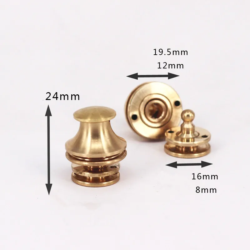 Brass clip lock manual bag accessories spring lock one hand opening and
