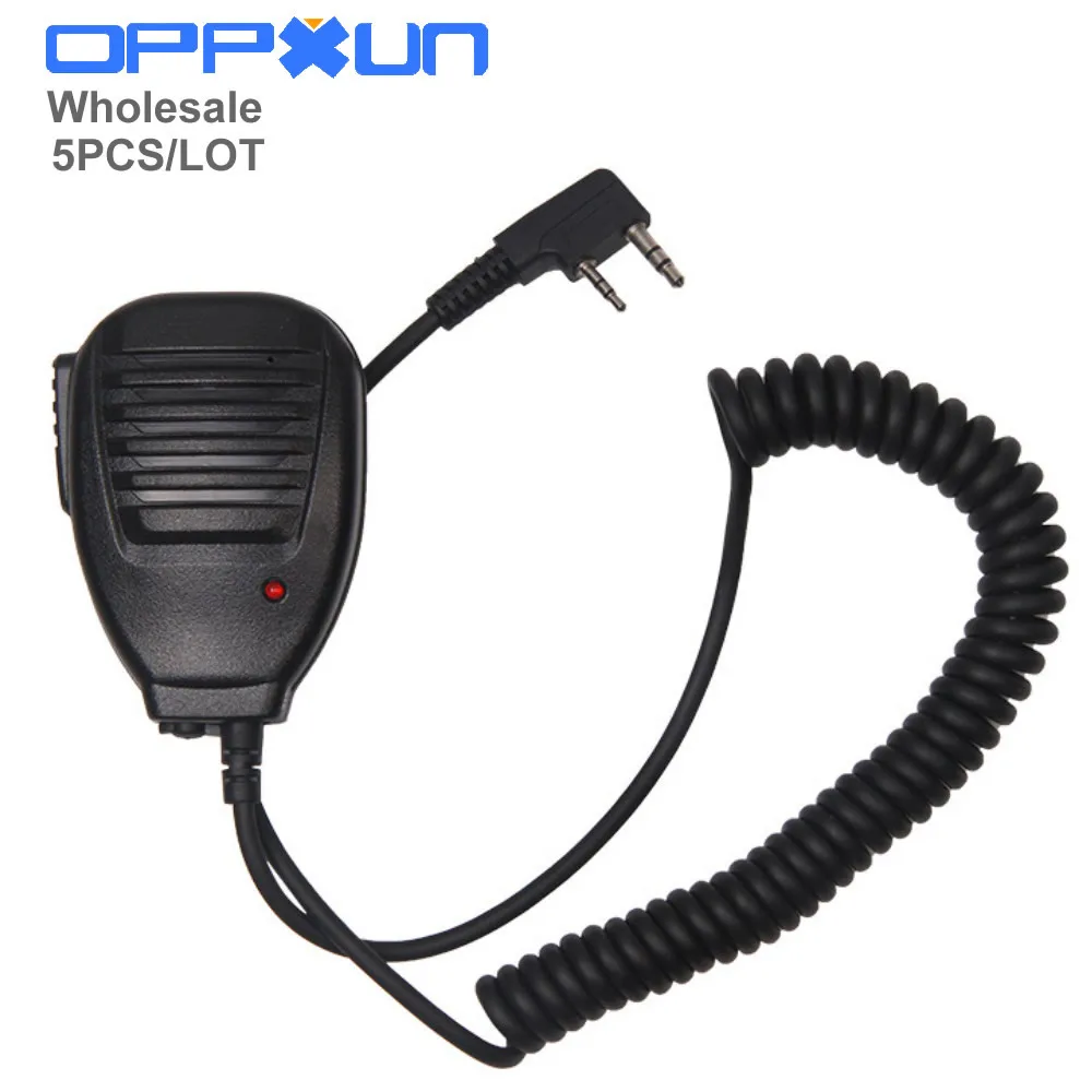Портативный радиодинамик микрофон PTT Baofeng 5 шт. для Vhf Uhf двухдиапазонный мобильный