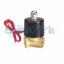 2W-025-06 1/" BSP нормально закрытый 12VAC 24VAC/DC 110VAC 220VAC 2 Way Латунь воздуха газовый электромагнитный клапан для воды