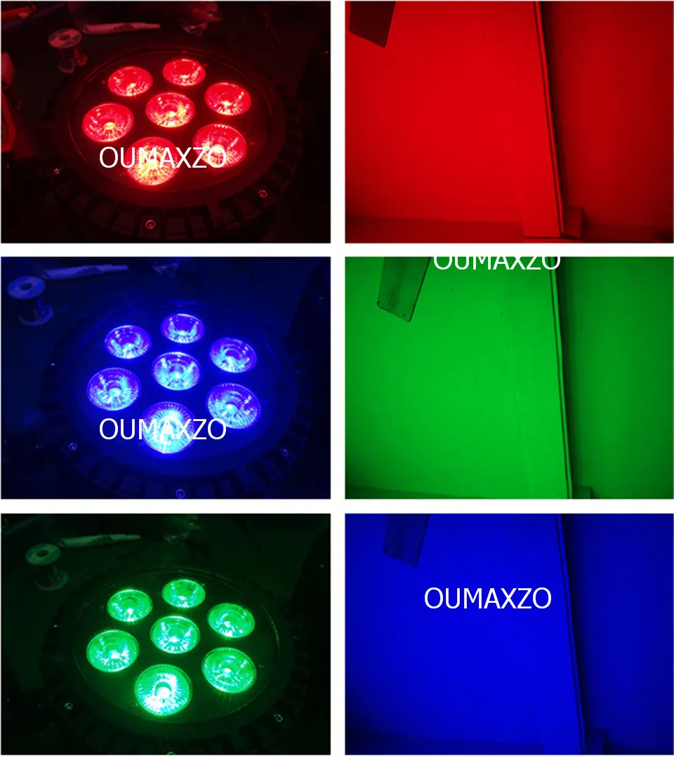 Conduziu a Luz do Palco Rgbaw plus uv Rgbwa plus uv w ao ar 6in1 6 Pçs e lote Slimpro 7 18 Livre Par 64 à Prova d' Água Luz Par 6in1 7 12 w à Prova d' Água 2 w Ao Ar Livre conduziu a luz