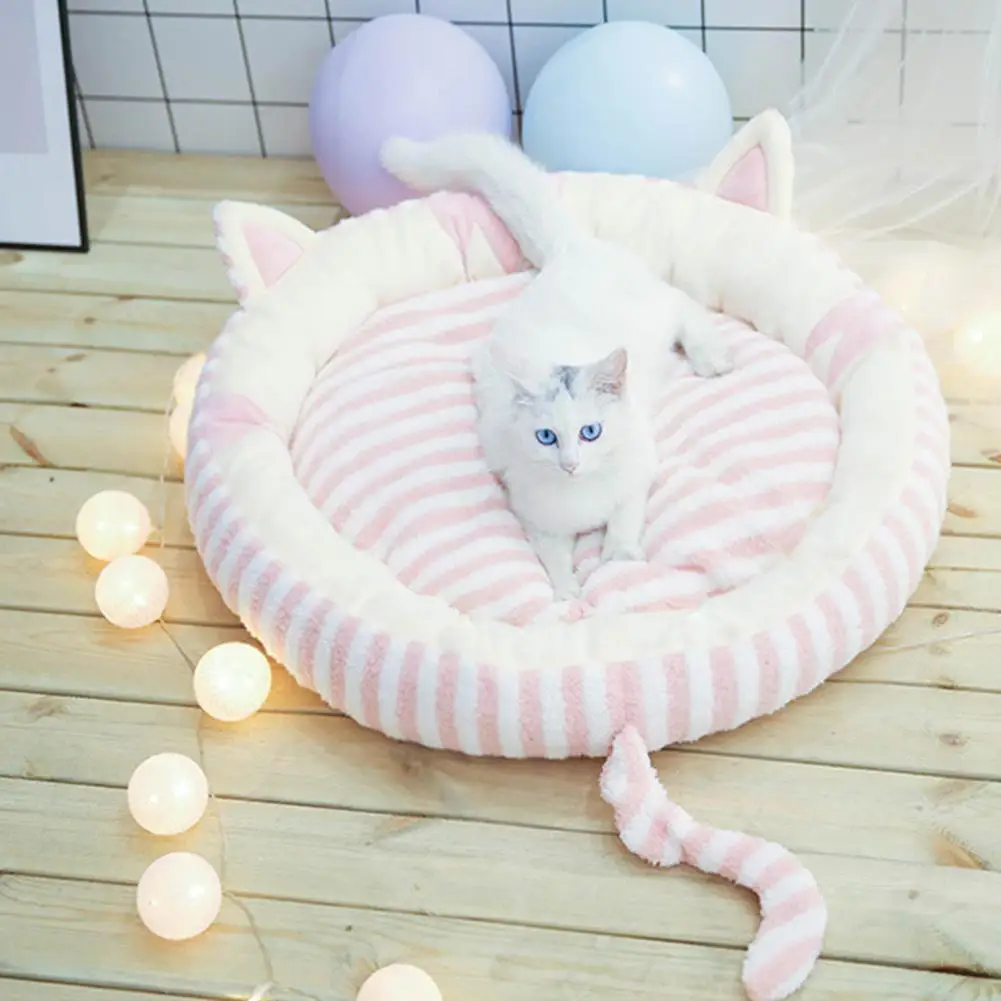 

TPFOCUS Super Soft Cat Bed for Small Large Warm Cat Bed House Hamburger Bed Disassemblability Windproof Pet Puppy Nest
