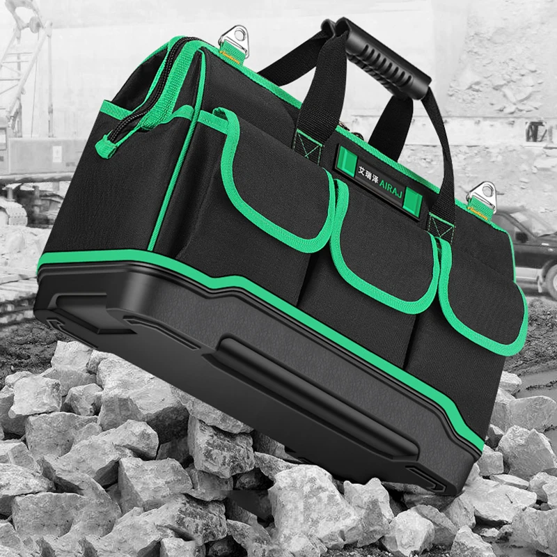 

2018 New Tool Bags 13" 16" 18" 20" Oxford Cloth Top Width Mouth Electrician Bags Large Capacity Bag for Tools Hardware with Logo