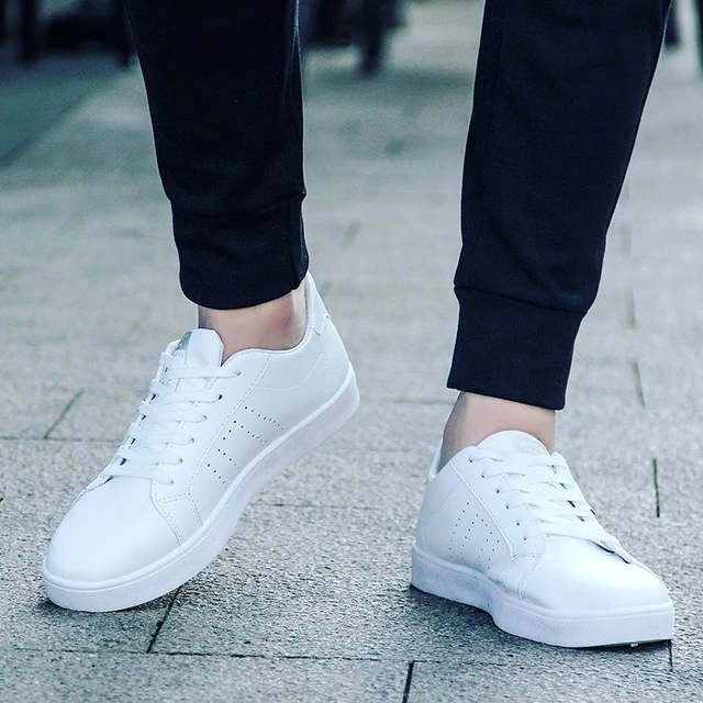 Zapatos casuales de los de 2019 de los hombres de moda Zapatillas de transpirables blanco zapatillas de deporte para los hombres hombre Tenis Masculino Adulto suave caminar calzado - AliExpress
