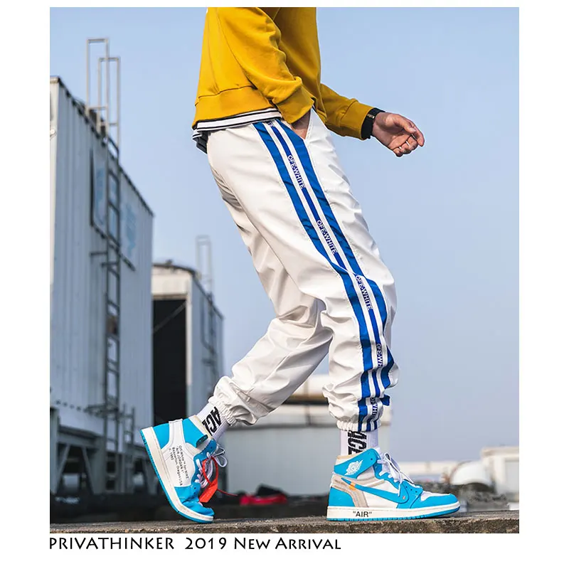Privathinker الشارع الشهير ركض السراويل الرجال السراويل الترنك 2019 رجالي الهيب هوب Sweatpants الذكور الجمالية أسود الكورية أزياء السراويل