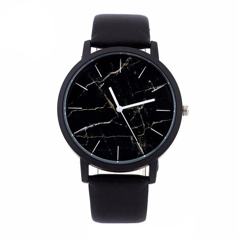 

Marble Style Leather Quartz Watches Women Mens Watch Luxury Stainless Steel Military Sport Dial Wrist Watch Relogio Masculino