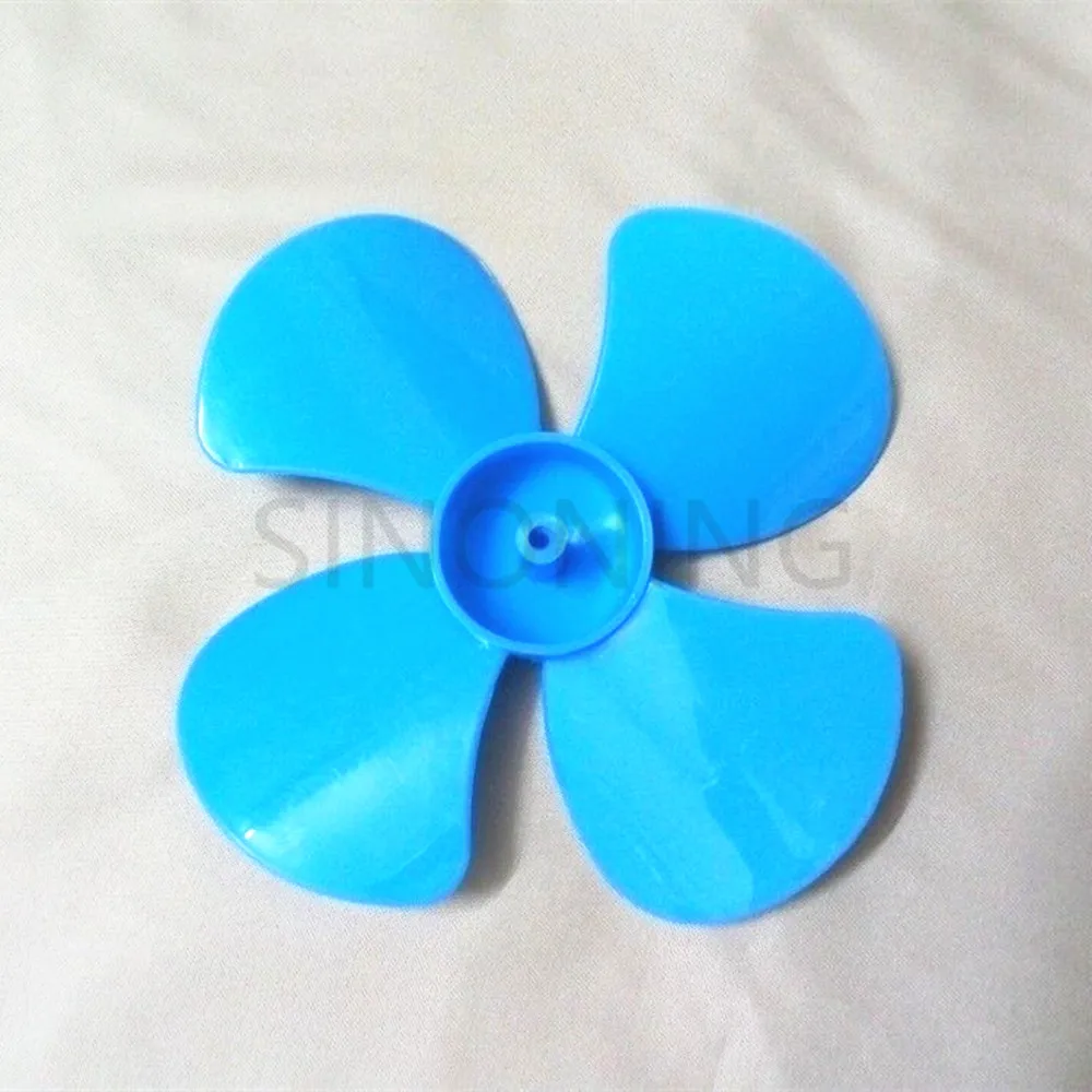 2pcs 100mm diameter plastic blade four leaf pulp fan leaves small production DIY Blue