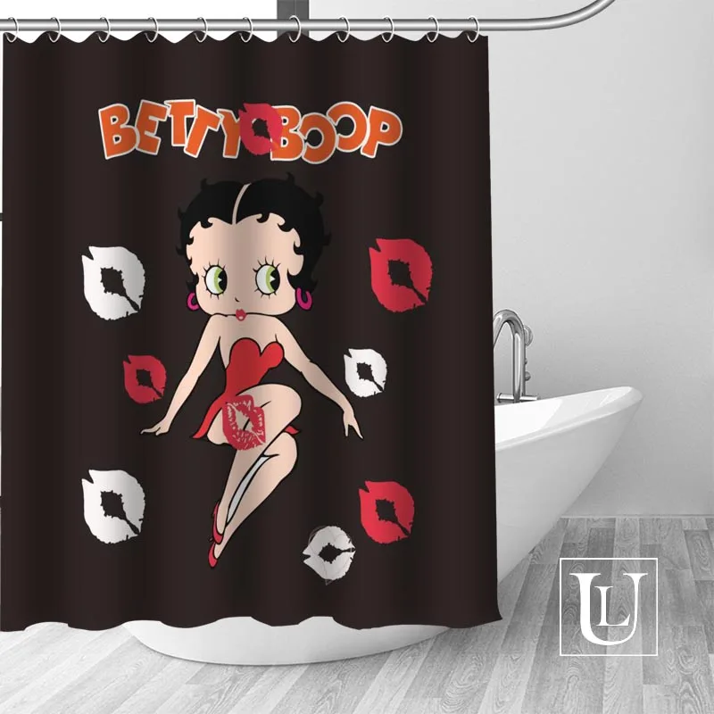 Betty Boop занавеска для душа s Пользовательские занавес для ванной комнаты водонепроницаемая ткань для ванной полиэстер занавеска для душа 1 шт. на заказ - Цвет: 12