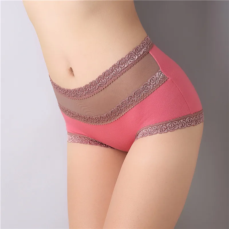 Luckymily Women's briefs Comfortable Cotton High Waist Body Shaper Briefs Panties Women Sexy Underwear Lingeries Thongs Tangas