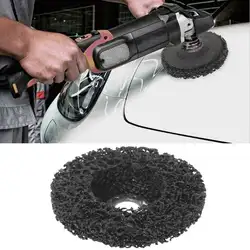 Черный Полировочный диск из нержавеющей стали для удаления ржавчины, для 100x16 мм угловой шлифователь