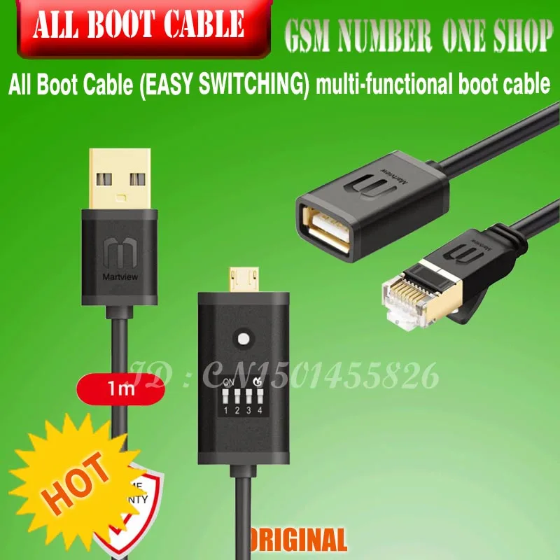 Все кабели для загрузки (легко переключать) Micro USB RJ45 все в одном