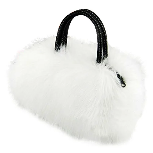 

VSEN Winter Lady Girl Pretty Cute Lovely Plush Fur Hairy Handbag Luxury Designer Shoulder Bag Fur Small Messenger Crossbody Bag