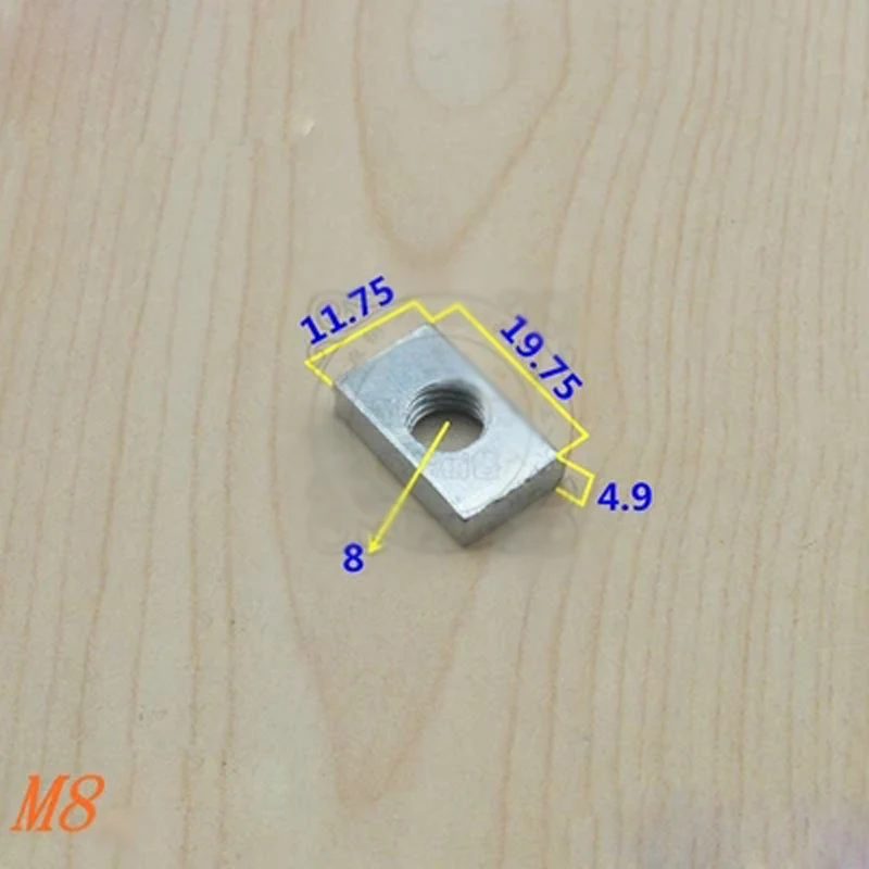 M6 M8 квадратный зажим гайка слайдер гайки из углеродистой стали крепеж/алюминиевый профиль