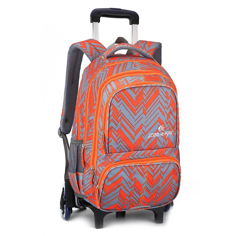 waterproof Trolley backpack boys Girls children School Bag Wheels Travel bag Luggage backpack