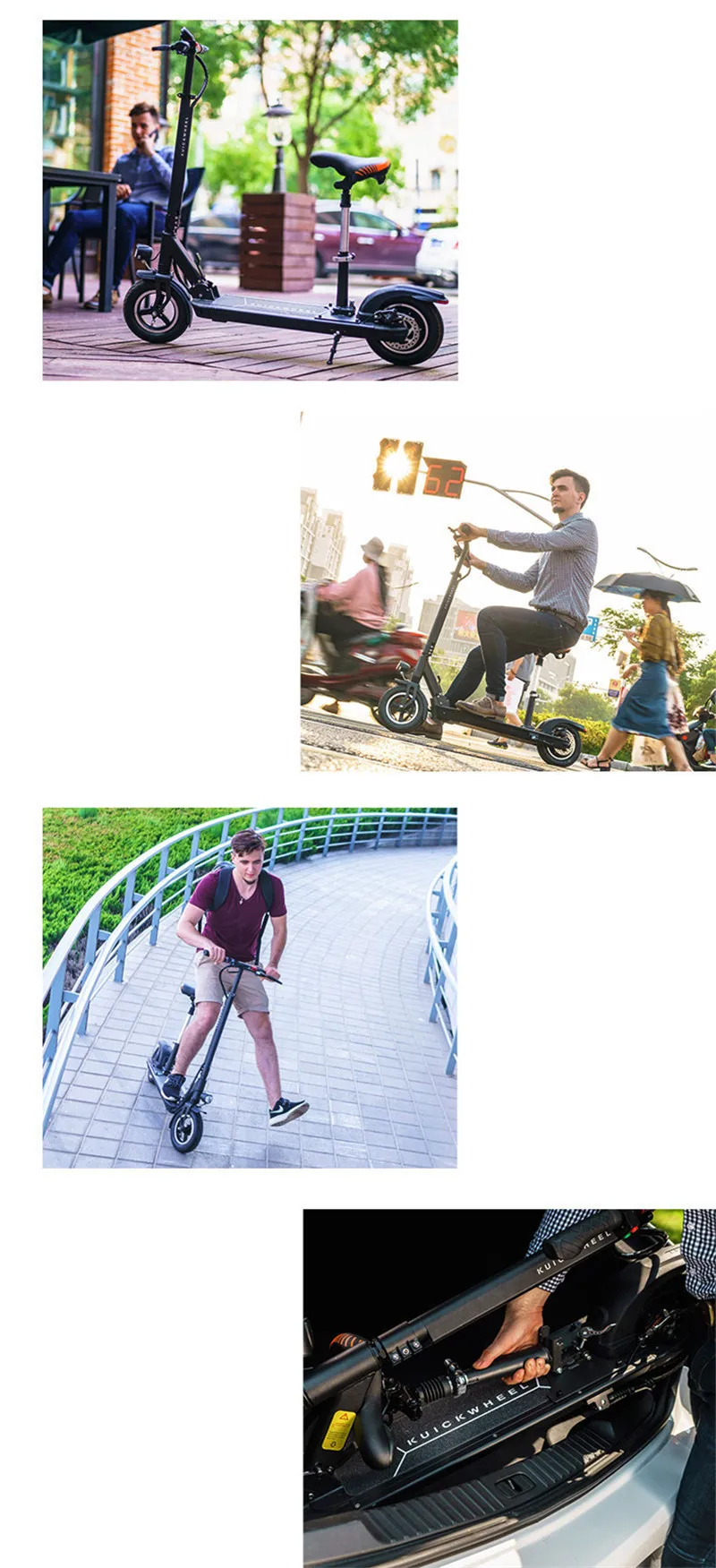 Best Daibot Electric Kick Scooter 2 Wheels Electric Scooters 36V 350W Portable 10 Inch Foldable Electric Scooter For Adult With Seat 19