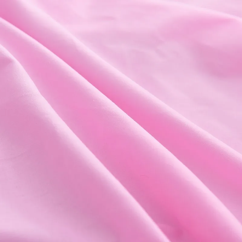 Solstice, домашний текстиль, хлопок,, розовый, Одноцветный, простыня для кровати, для девушек, подростков, женщин, наматрасник, на заказ, размер 100*200 см, 200*220