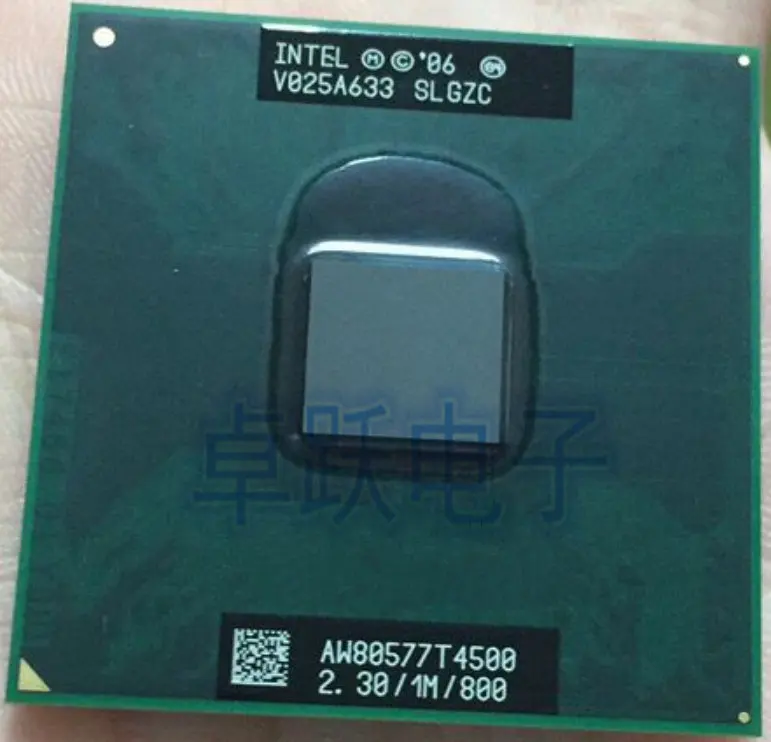 Intel CPU ноутбук T4500 двухъядерный 2 3 ГГц 1 Мб 800 SLGZC Бесплатная доставка|intel cpu|cpu corecpu dual
