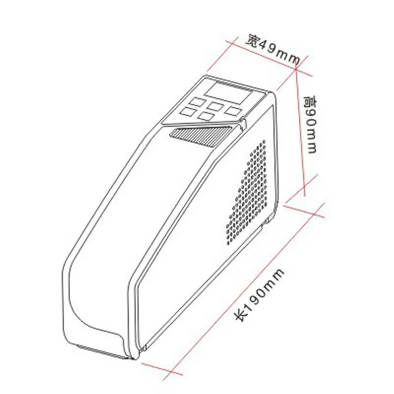 Mini Portable Handy Money Counter for most Currency Note Bill Cash Counting Machine EU-V40 Financial Equipment 17