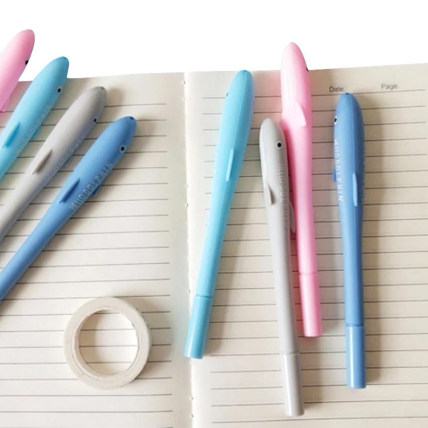 

30pcs/lot Kawaii dolphin Gel Pen Signature Pen School Office Stationery Supply Promotional Gift