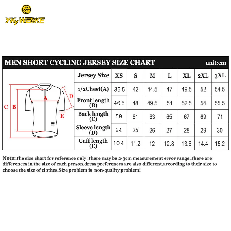 YKYWBIKE Велоспорт Джерси для мужчин короткий рукав лето MTB гоночный велосипед Майо Ciclismo Одежда высшего качества Джерси XS-3XL