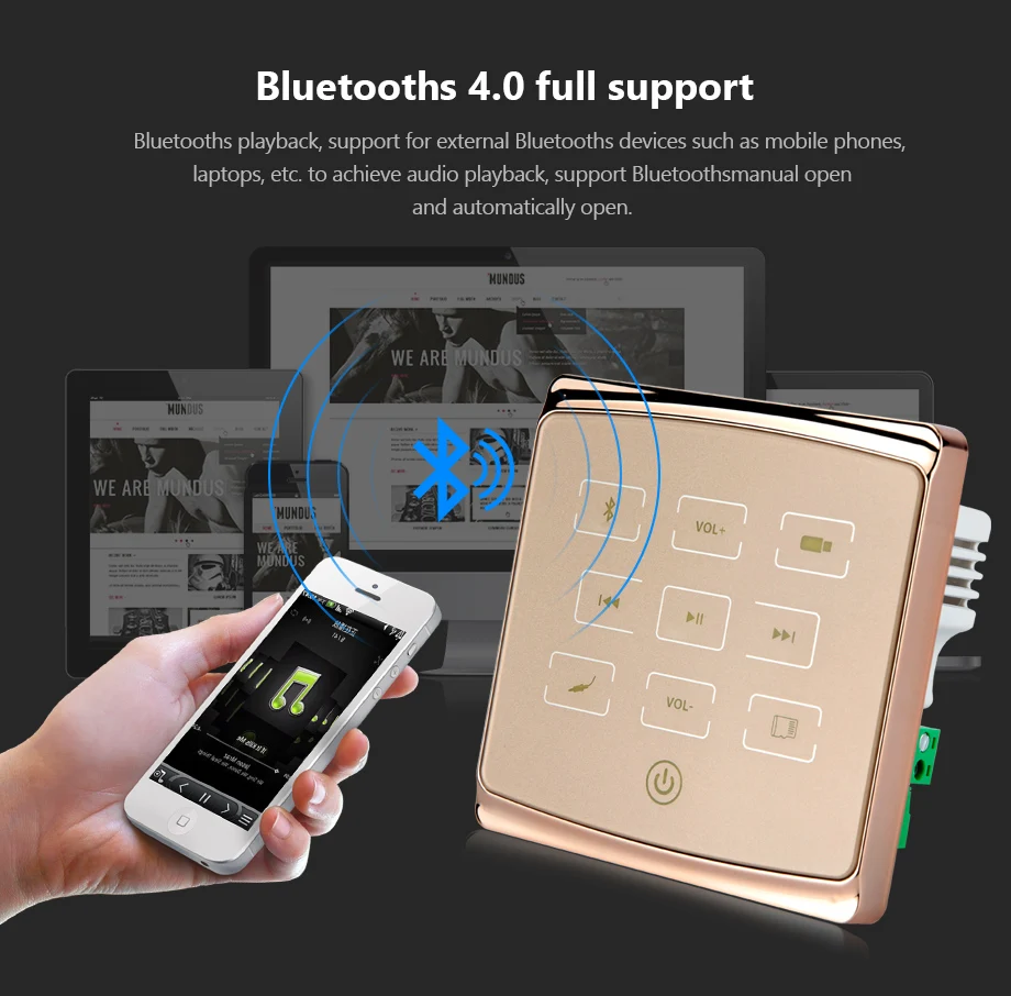 Домашний аудио мини-усилитель bluetooth 10 Вт Потолочный держатель динамика семейный фон музыкальная звуковая система