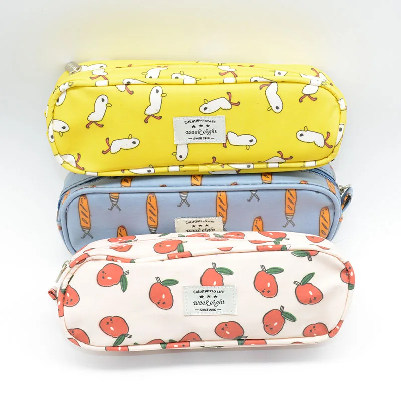 

Pencil case kalem kutusu cartucheras para lapices escolares piornik trousse scolaire school etui canvas kawaii estojos de escola
